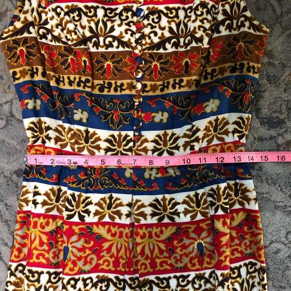 70s Vintage Print Dress - Picture 11 of 12